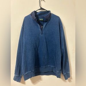 Orvis 1/4 Zip Pullover Sweater Jacket 100% Pima Cotton size XL